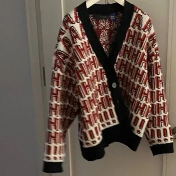 Zara Home Alone Logo Wool blend knit Jacket Cardigan NWT - Picture 14 of 16